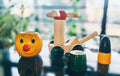 Gombi Roly-Poly Tumbler, hand-turned wooden toy